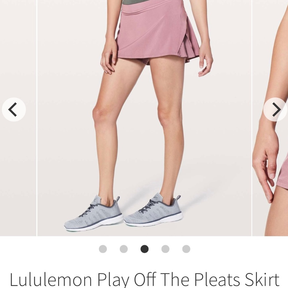 Lululemon Play Off the Pleats Skirt 6